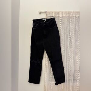 Abercrombie & Fitch Women's Classic Black Straight Leg Jeans